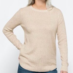 Pink Clover Beige Crew Neck Sweater